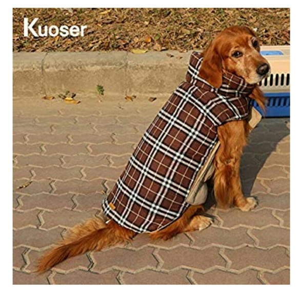 NWT Kuoser Reversible Plaid Dog Coat - Picture 2 of 7